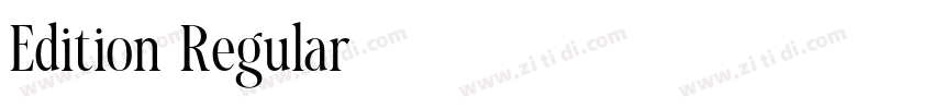 Edition Regular字体转换